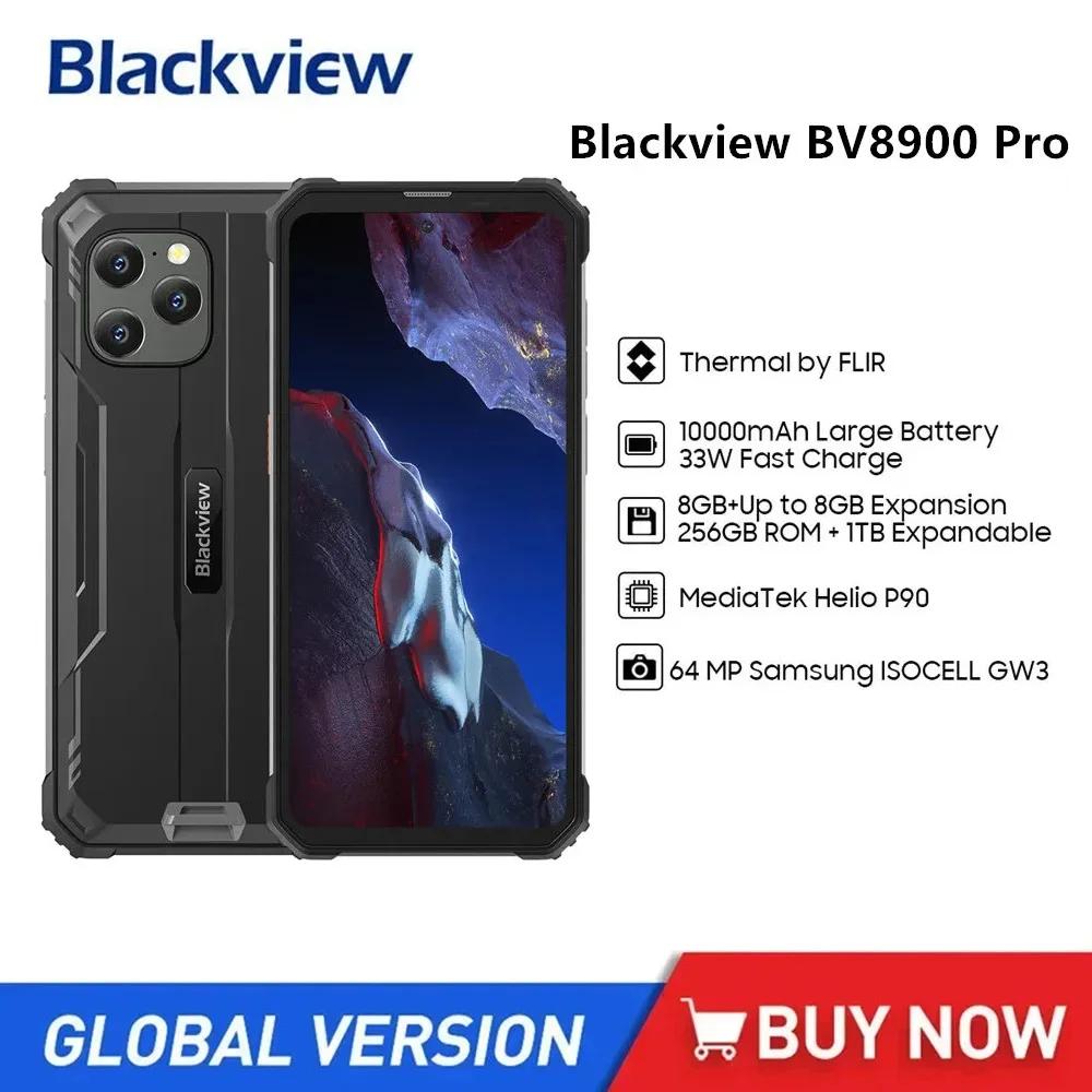 Blackview BV8900  ߰ 4G Ʈ, Ÿ ھ, 16GB + 256GB, 6.5 ġ FHD ÷, ȵ̵ 13 ޴, 10000mAh ͸ NFC